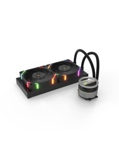 VK-AIODR240B sistema de refrigeración para ordenador Procesador Sistema de refrigeración líquida todo en uno Negro