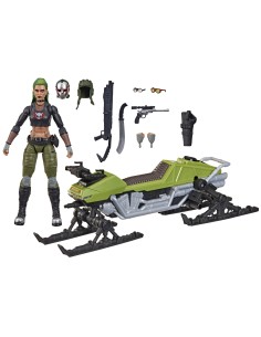 G.I. Joe Classified Series #194 Zanya y vehículo Dreadnok Chameleon (Swamp Skier)