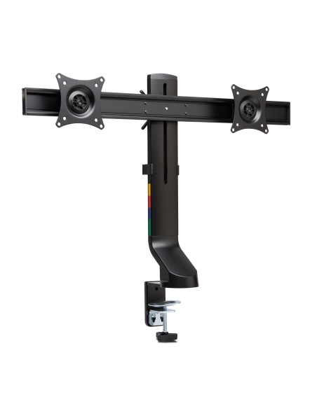 Brazo SmartFit® de ahorro de espacio para dos monitores