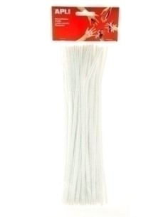 LIMPIA PIPAS APLI BLANCO 30 cm. B/50 - Pack de 5 unidades