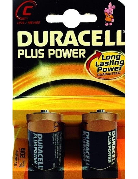 BLISTER 2 PILAS DURACELL PLUS LR14 C