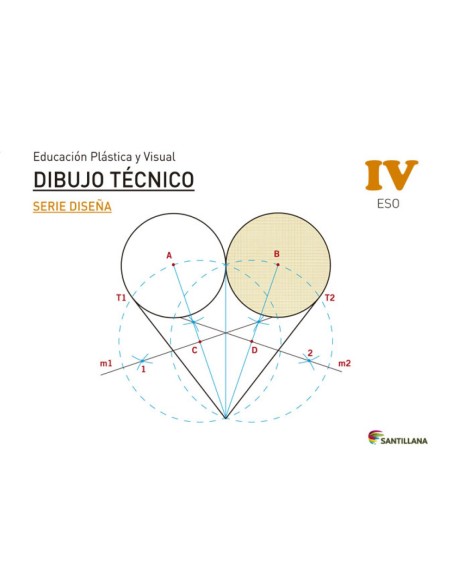 EDUCACION PLASTICA VISUAL Y AUDIOVISUAL DIBUJO TECNICO SERIE DISENA NIVEL IV ESO SANTILLANA
