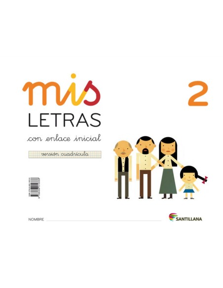 Mis letras 2 cuadricula Cuaderno cuentos