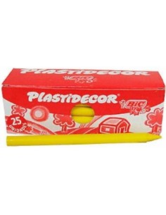 C 25 CERAS PLASTIDECOR UNICOLOR AMARILLO