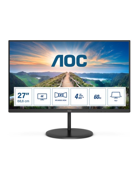 V4 U27V4EA pantalla para PC 68,6 cm (27") 3840 x 2160 Pixeles 4K Ultra HD LED Negro