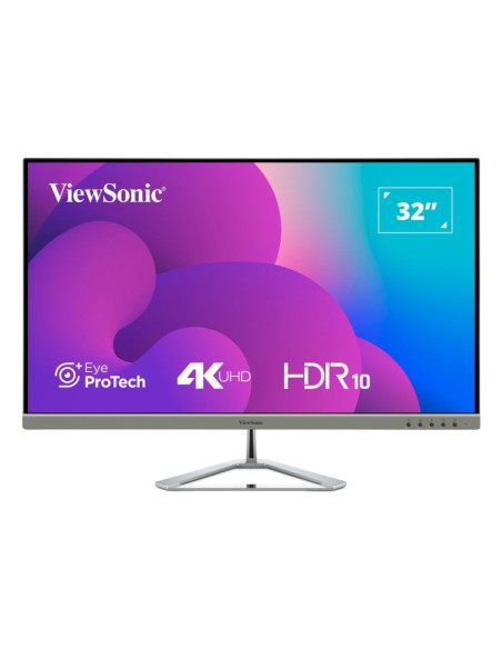 VX3276-4K-MHD-2 pantalla para PC 81,3 cm (32") 3840 x 2160 Pixeles 4K Ultra HD LCD Negro, Plata