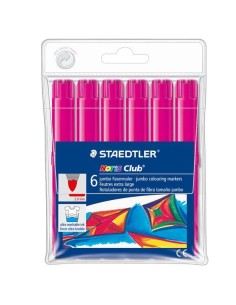 B. 6 ROTULAD. STAEDTLER NORIS JUMBO 340 ROSA