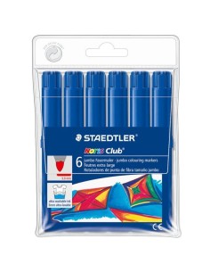 B. 6 ROTULAD. STAEDTLER NORIS JUMBO 340 AZUL