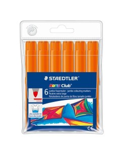 B. 6 ROTULAD. STAEDTLER NORIS JUMBO 340 NARA
