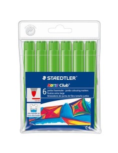 B. 6 ROTULAD. STAEDTLER NORIS JUMBO 340 VER CL