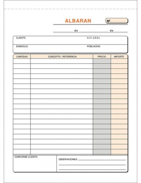 PAQ 10 TALONARIOS DE ALBARANES 1 4 NATURAL DUPLAUT PAQ 10 TALONARIOS DE ALBARANES 1 4 NATURAL DUPLAUT