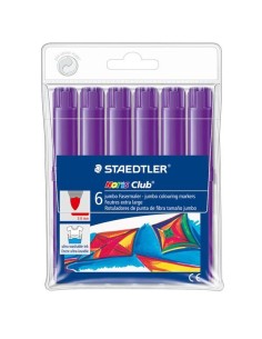 B. 6 ROTULAD. STAEDTLER NORIS JUMBO 340 VIO