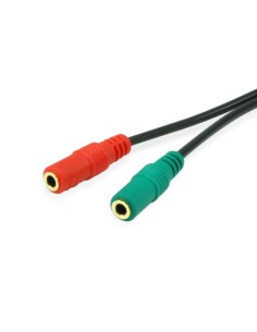 147943 cable de audio 1,5 m 2 x 3.5mm 3,5mm Negro 2