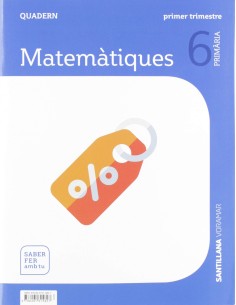 QUADERN MATEMATIQUES 1 6EPRIMARIA SABER FER AMB TU VALENCIA 2019