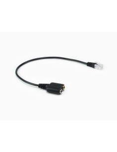 147944 cable de audio 0,25 m RJ-9 2 x 3.5mm Negro