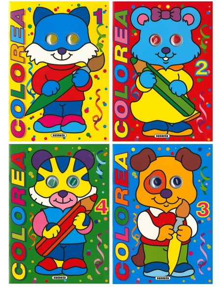 Coloreables con ojos
