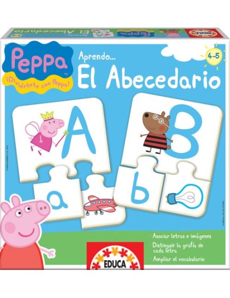 Peppa pig aprendo el abecedario
