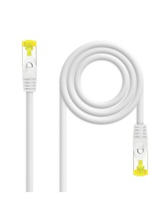 Cable de red latiguillo RJ45 LSZH Cat.6A SFTP AWG26, Blanco, 0.5m