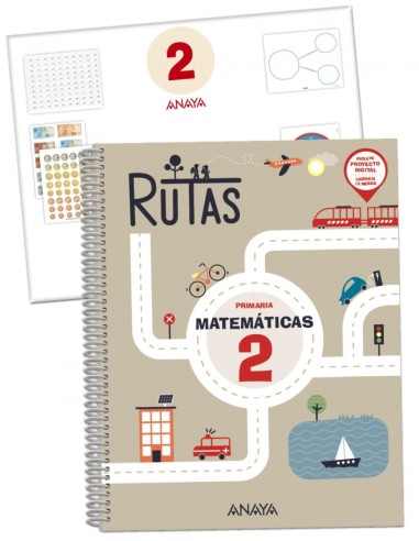 Matematicas 2 RUTAS Incluye material manipulativo