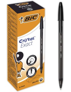 C 20 BOLIGRAFO BIC CRISTAL EXACT NEGRO
