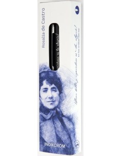 ESTUCHE BOLIGRAFO BOOKS ESCRITORA ROSALIA DE CASTRO