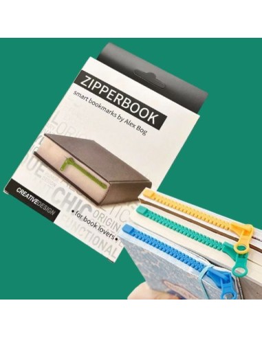 marcapaginas cremallera zipperbook 15x10x15cm