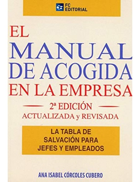 MANUAL DE ACOGIDA EN LA EMPRESA 2019 LA TABLA DE SALVACION