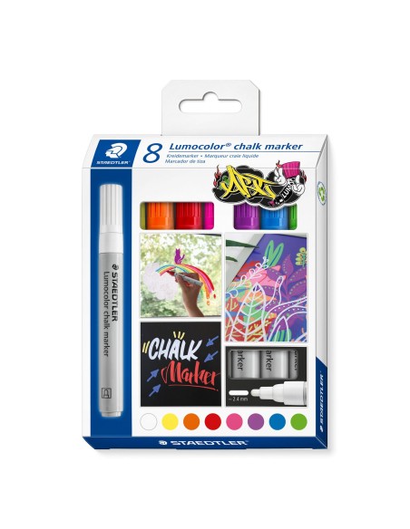 344 C8 marcador de tiza Bala Colores surtidos 8 pieza(s)
