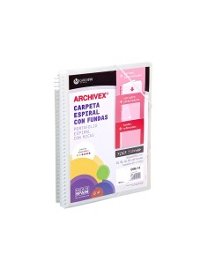 53032002 portafolio para presentaciones 20 bolsillos 20 hojas A4 53032002, Pack 6 Unid
