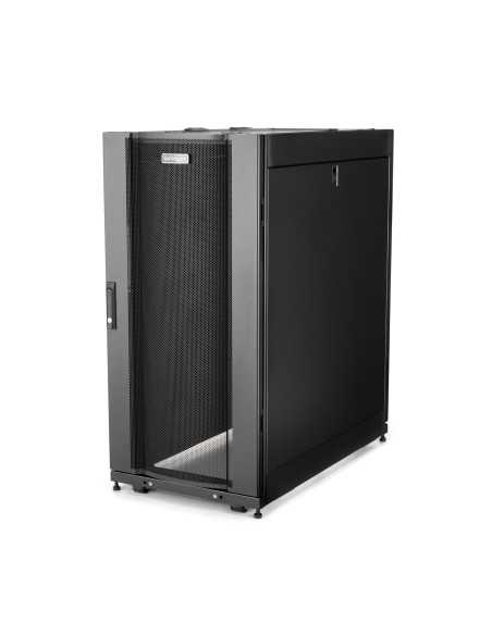 Armario Rack para Servidores 25U 19" 4 Columnas - Rack de Servidores con Cerradura y Seguro - Rack con Ruedas y Carriles de Mont