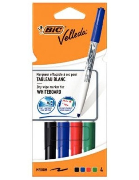 BOLSA 4 ROTULADORES VELEDA 1741 COLORES SURTIDOS