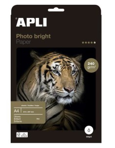 04137 papel fotográfico A4 Blanco Brillo