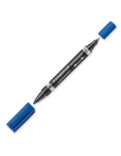 Lumocolor Duo marcador permanente Azul Punta redonda/fina 10 pieza(s) 348-3