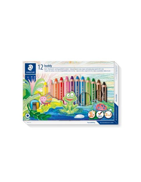 Noris buddy 140 Negro, Azul, Marrón, Verde, Magenta, Naranja, Rojo, Violeta, Amarillo 12 pieza(s)