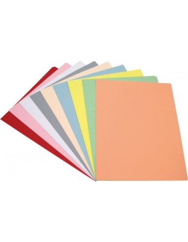 PAQ 50 SUBCARPETAS A4 180G ROJO CLARO