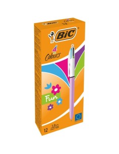 503815 bolígrafo Verde, Rosa, Púrpura, Turquesa Bolígrafo de punta retráctil con pulsador 1 pieza(s)