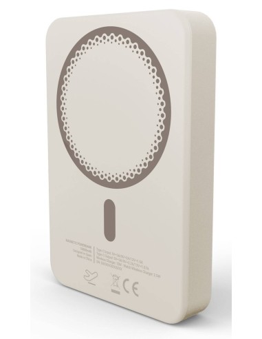 Magnetic Powerbank 10000 mAh Cargador inalámbrico Champán