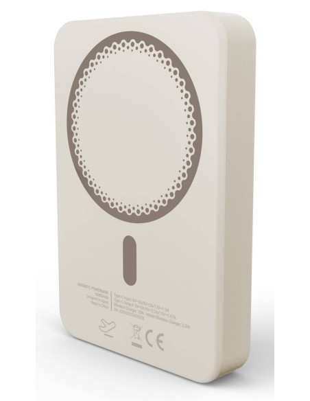 Magnetic Powerbank 10000 mAh Cargador inalámbrico Champán