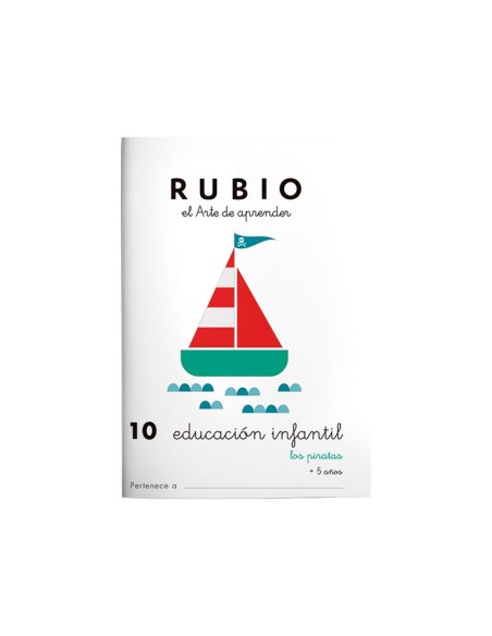 CUADERNO RUBIO A5 EDU. INF. 10 PIRATAS - Pack de 1 unidad EI10