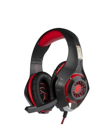 FT2005 auricular y casco Auriculares Alámbrico Diadema Juego Negro, Rojo