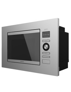 01382 microondas Integrado Microondas con grill 20 L 800 W Acero