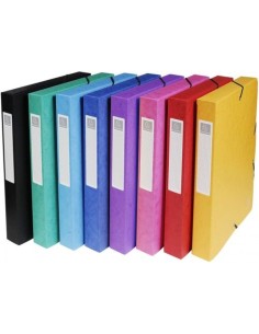 C 8 carpetas de proyectos 25x33cm lomo 40mm carton lustrado colores surtidos