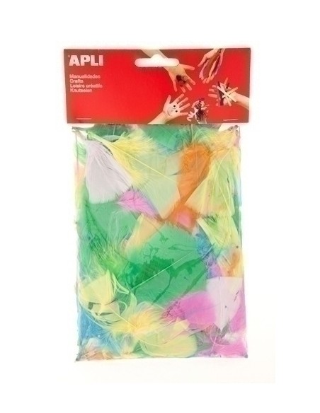 PLUMAS APLI PEQUEÑAS SURTIDO 14 gr. - Color no elegible 13281