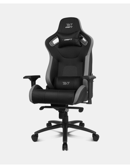 DR600BGRAY silla para videojuegos Butaca para jugar Asiento acolchado Negro, Gris DR600BGRAY silla para videojuegos Butaca para jugar Asiento acolchado Negro, Gris