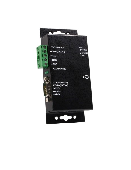 Adaptador USB a Serie Serial RS422 485 un Puerto DB9 o Bloque de Conexión con Aislamiento