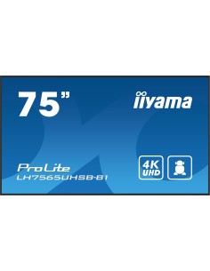 LH7565UHSB-B1 pantalla de señalización Diseño de quiosco 189,2 cm (74.5") LED Wifi 800 cd / m² 4K Ultra HD Negro Procesador inco