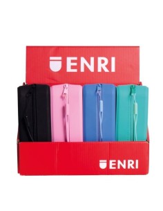 Exp 20 portatodo silicona simple Enri 19x5x7cm colores surtidos