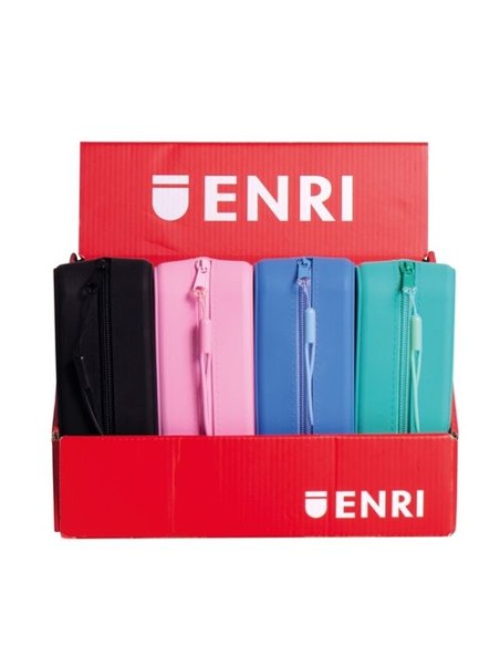 Exp 20 portatodo silicona simple Enri 19x5x7cm colores surtidos