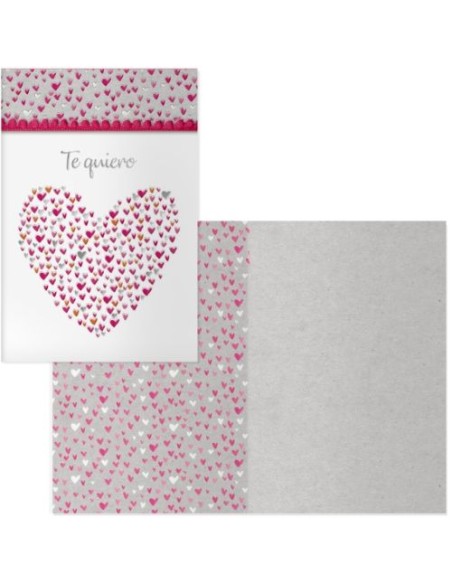 Pack 6 tarjetas felicitacion Modelo Valentin aroma