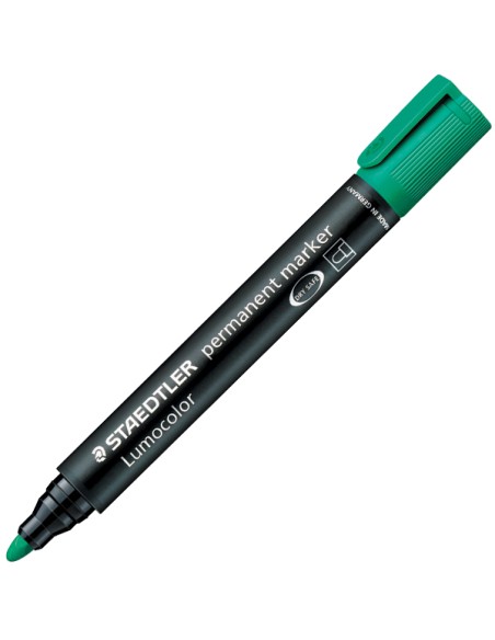 Lumocolor marcador permanente Verde Punta redonda 1 pieza(s)